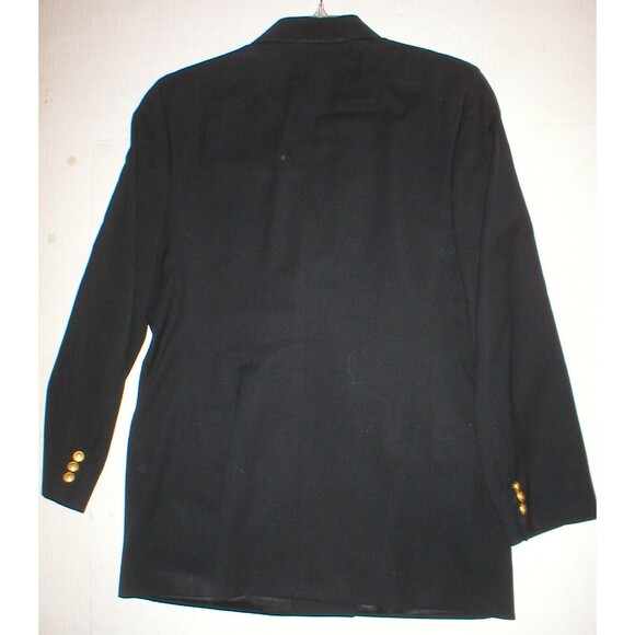 Nice Womens Blazer Jacket Vintage Corbin Collection USA 12 Black Gold Buttons - Picture 3 of 6